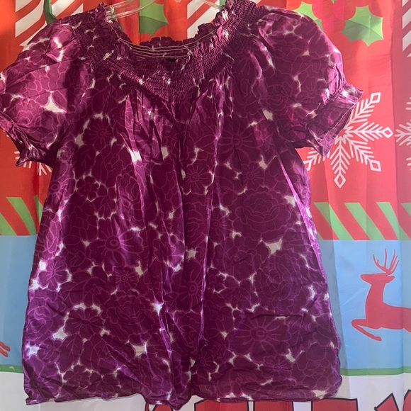 Mossimo Supply Co. Tops - Mossimo Supply Co. Purple Floral Blouse